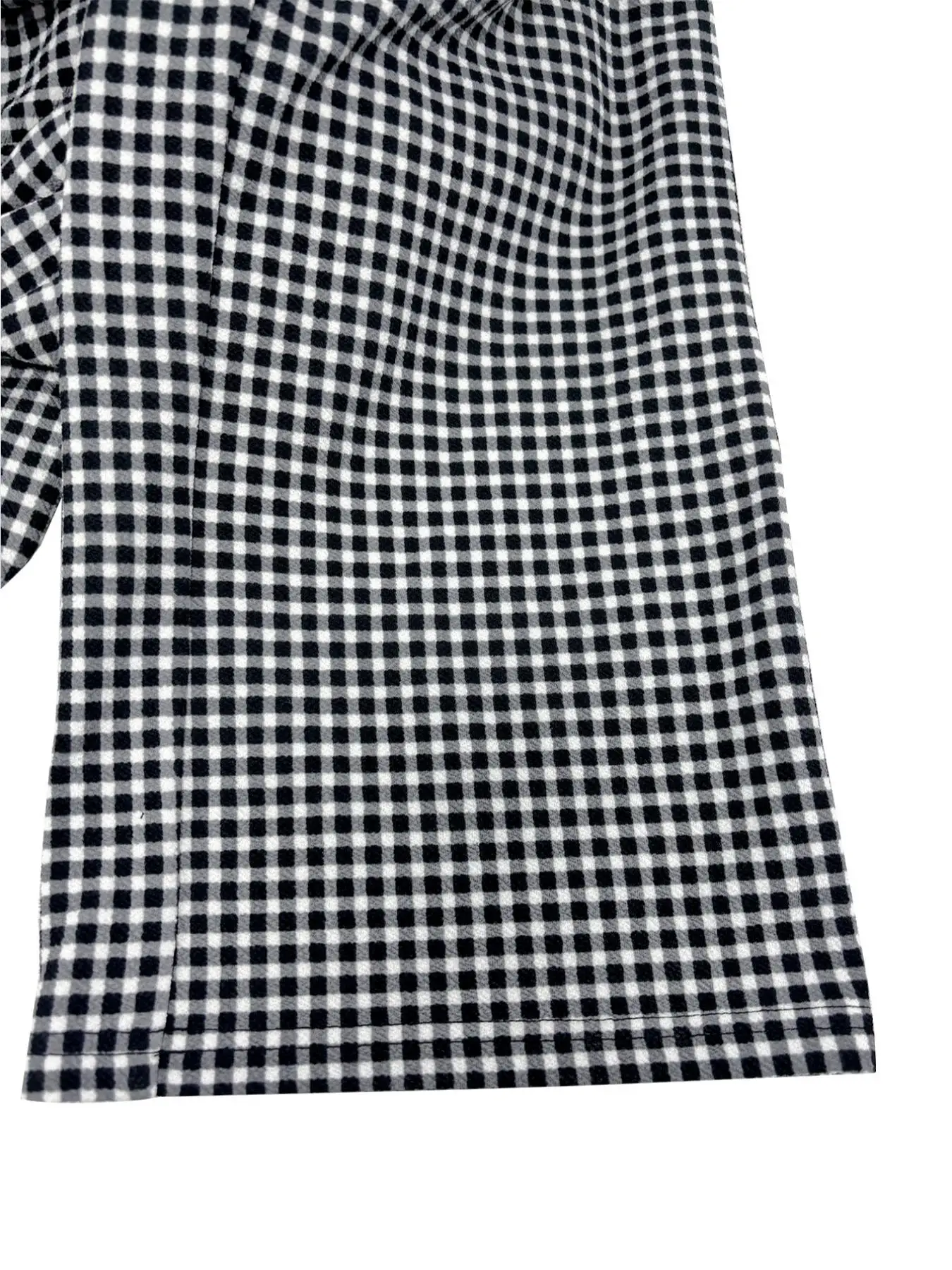 Spodnie codzienne plus size, luźny krój, blok kolorów i wzór w kratę, wygodny dzianinowy materiał na jesień i zimę.