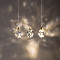 HD Luxury Pendant Lights For Dining Living Room Bedroom Bedside Kitchen Cafe Bar Indoor Decor LED Crystal Hanging Ceiling Lamps
