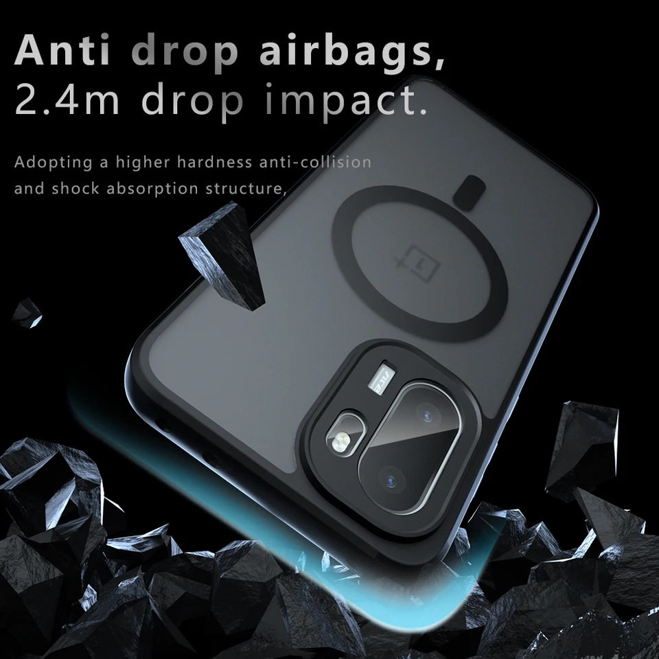 Case For OnePlus Ace 6 6T 15R 5G Magnetic Wireless Charging TPU