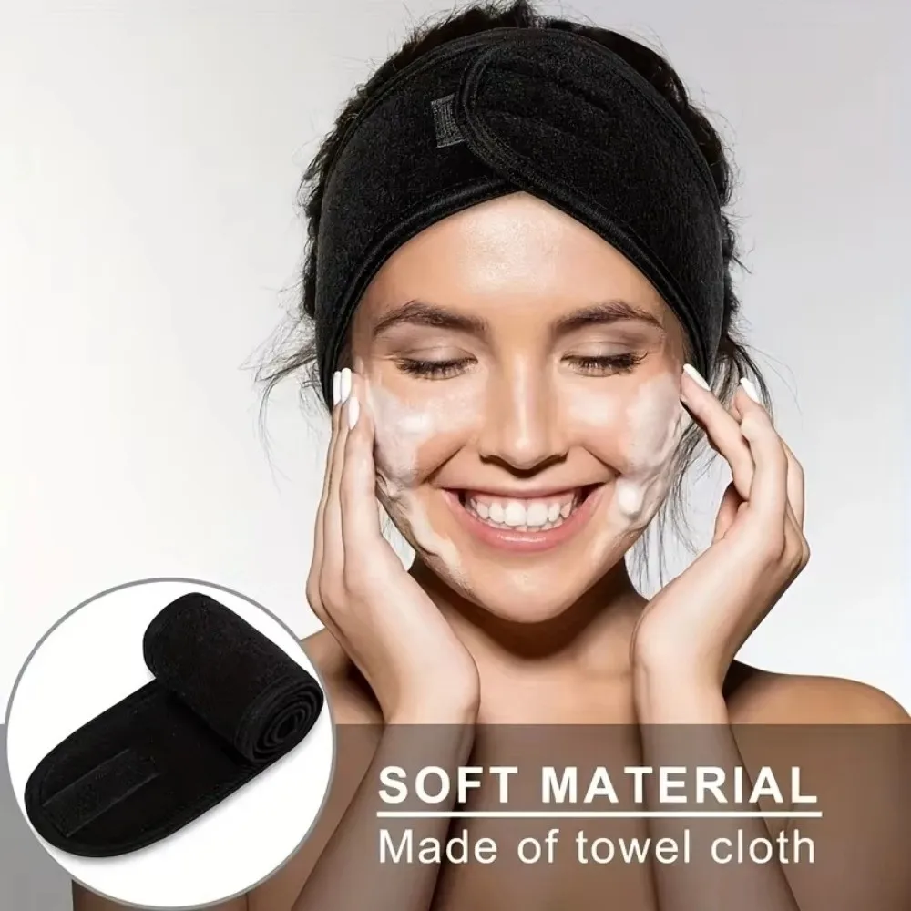 

New Soft Women Head Band Adjustable Makeup Accessory SPA Headband Hair Band Yoga Headbands Makeup