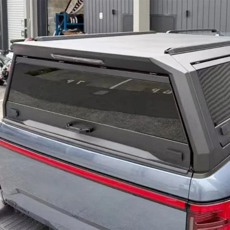 Premium BYD Shark Pickup Accessories - Split Aluminum Tri-Door Cargo Bed High Cover with Spoiler
