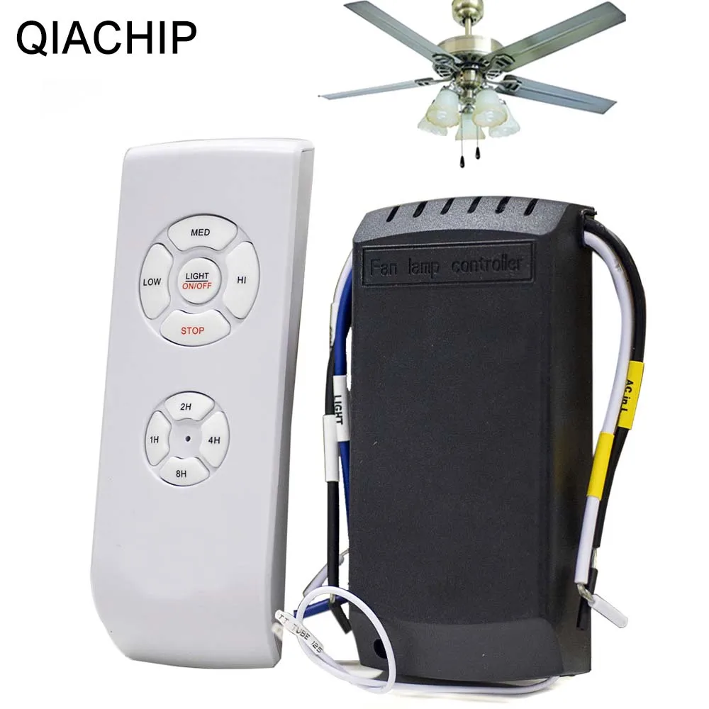 QIACHIP Ceiling Fan Light Remote Control Switch 3 Speed Timing Light Wireless Remote Controls For Ceiling Fan Lamp Light Diy Kit