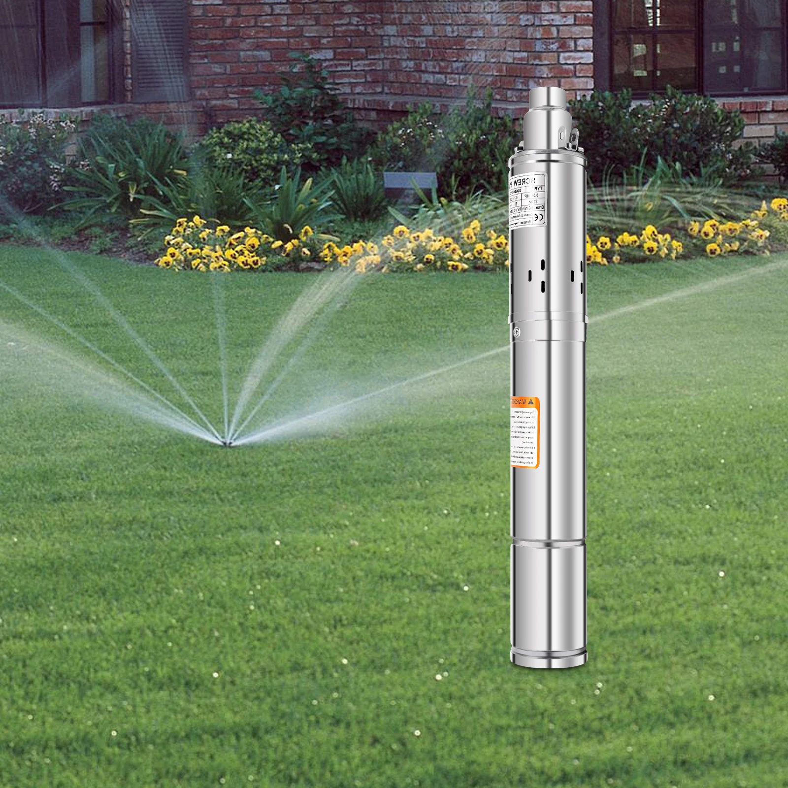 Pompe de puits profond Submersible 220V 250W, levage haut de 80M, câble de 20M, IP68, pour l'alimentation en eau d'irrigation domestique et agricole