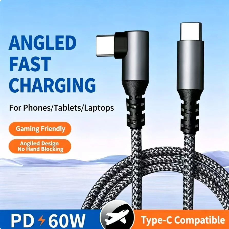 1PC USB C Cable 1M 2M 3M 10FT USB C Data Transfer 60W PD Fast Charging Cable for iPhone 15 15Plus 15Pro Max