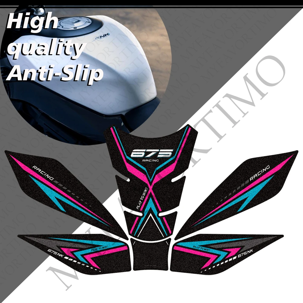 For 675NK 675 NK Motorcycle Tank Pad Knee Grip Gas Fuel Oil Protection Anti-slip Stickers Decals Accessories 2025 2026