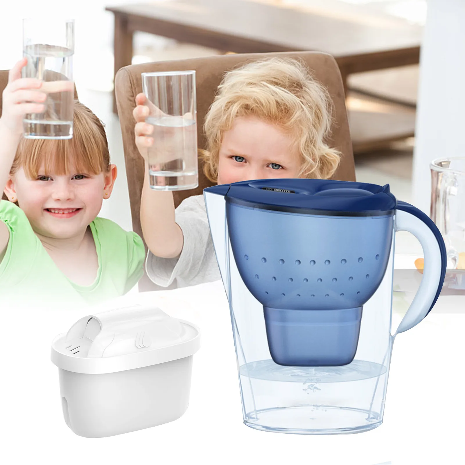 Water Purifier Filter Pure Water Filter For Pitcher 6Pcs Activated Carbon Filters For Pitchers Effectively Reduce Impurities