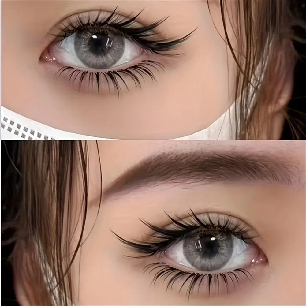 5 pairs of fairy's false eyelashes - thick and natural appearance, C-Curl, 10-12mm long, cartoon fox eyes, thick false eyelashes