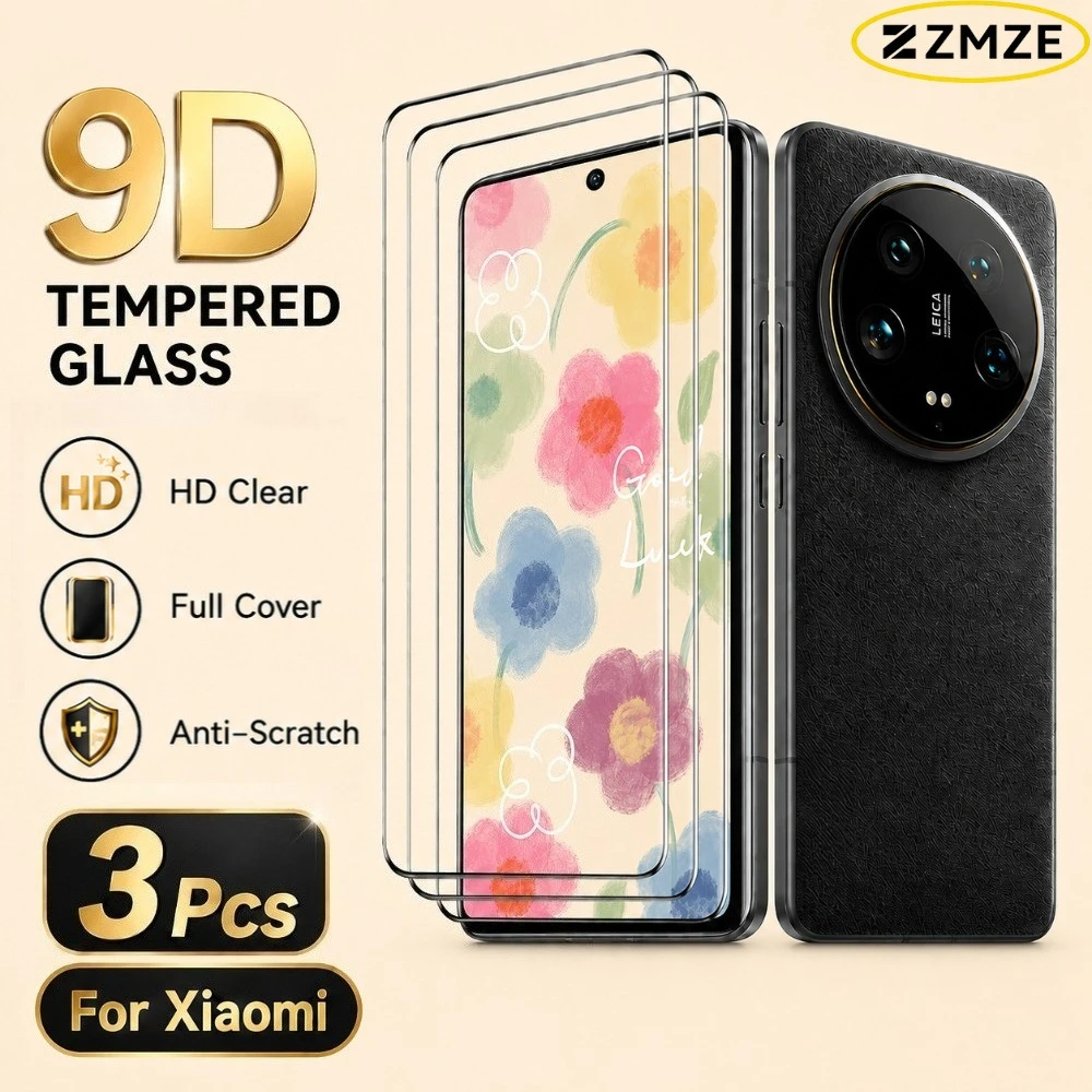 

3 Pcs Tempered Glass Films For Xiaomi 15 14 13 12S Ultra 15 14 13 12S 12 12T Pro 14 civi 13 12 Lite 12X Series Ultra Clear Guard