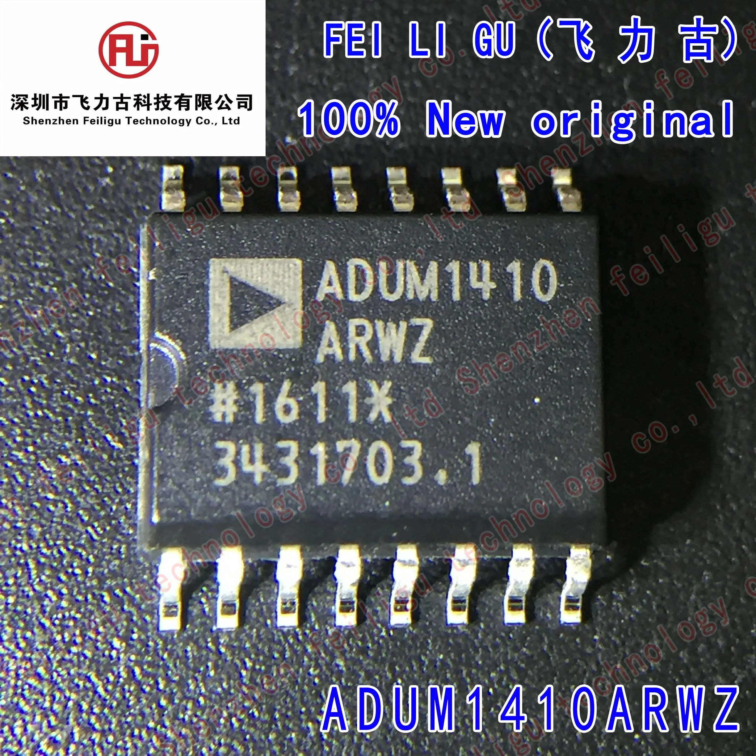 

(5/15/30/50Pieces) New original ADUM1410ARWZ-RL ADUM1410ARWZ ADUM1410ARW ADUM1410 Package:SOP16 Universal Digital Isolator Chip