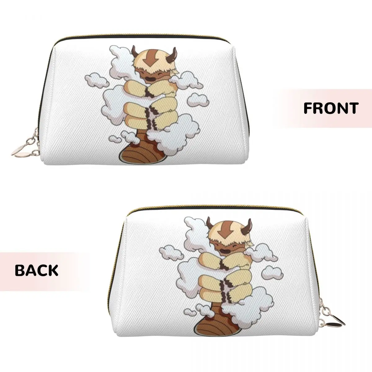 Appa Cuddling Clouds - Avatar The Last Airbender Women Cosmetic Bags Travel Makeup Organizer PouchToiletry Storage Dopp Kit Case