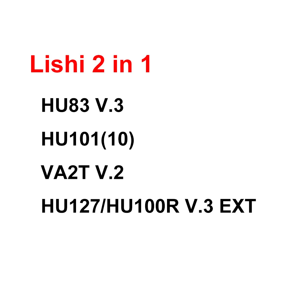 2026 Lishi 2 in 1 Tool HU83 V.3 HU101(10) HU127/HU100R V.3 EXT VA2T V.2 Ignition/Diagnostic/BT Key Programming Tool