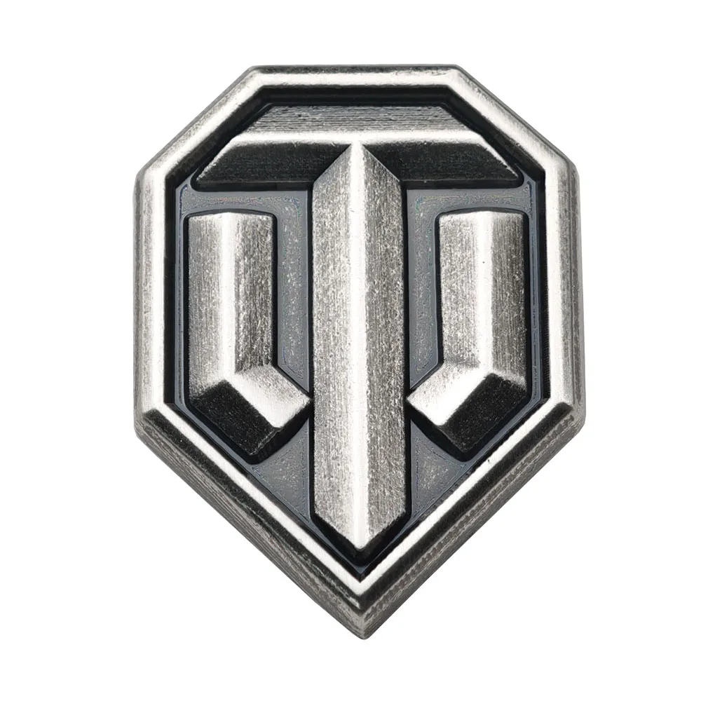 World of Tanks Metall-Emaille-Anstecknadel WOT-Spiel-Logo-Brosche Militärisches Schild-Abzeichen Reversnadel Gamer-Geschenk Itabag-Schmuck – Detail 1
