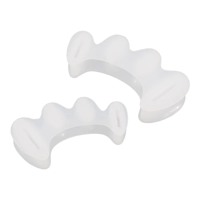 2Pcs=1Pair Hard Silicone Fingers Hammer Toe Separator Foot Care Tool Thumb  Bunion Protection Spacers