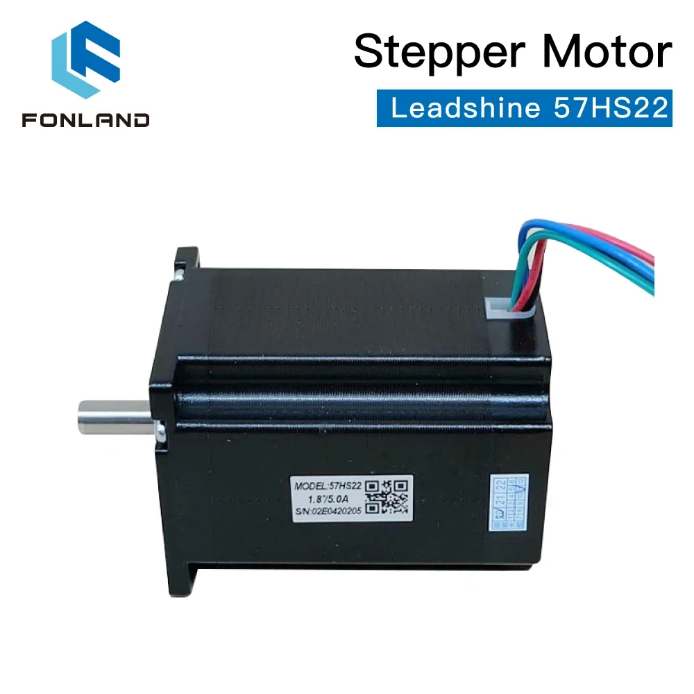 Leadshine Nema 23 Stepper Motor 2 Phase 2.2 N.m 5.6A (57HS22) 8-lead Length 8m Shaft 8mm for CNC Engraving Milling Machine
