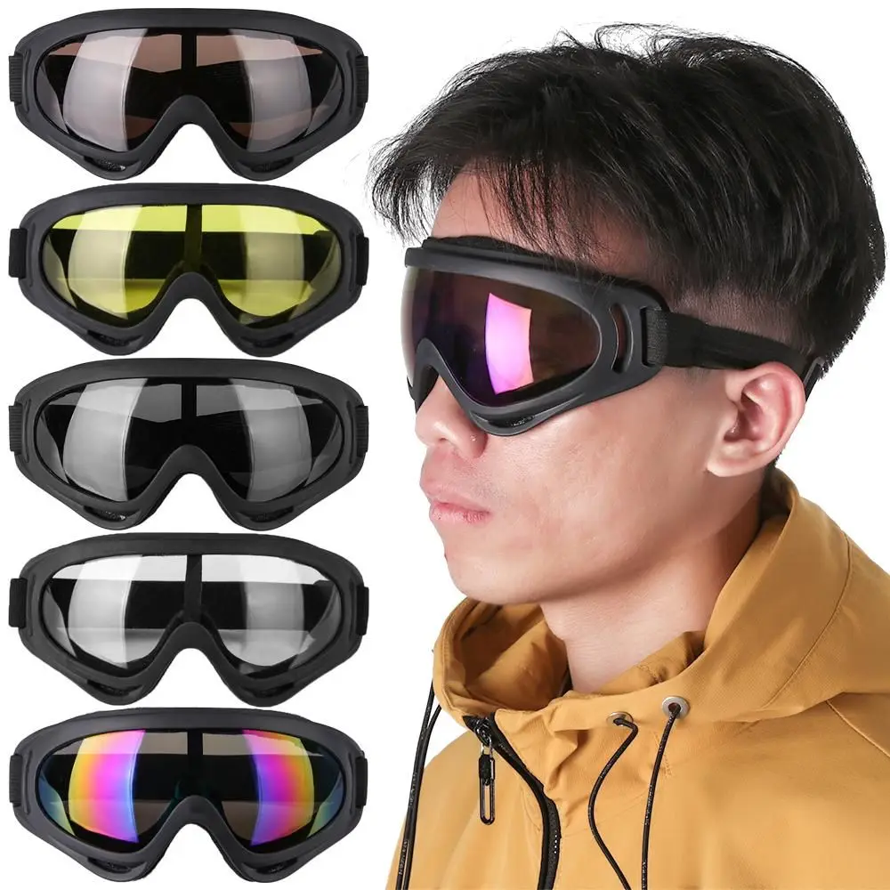 Unisex Moto Cycling Outdoor Sports Dustproof Lens Frame Eyewear Glasses Ski Goggles Winter Windproof
