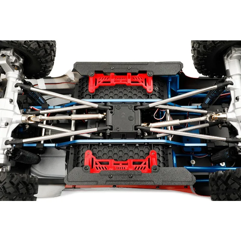 2 Stuks Gesimuleerde Side Pedaal Bottom Side Bar Auto Shell Side Rok Bescherming Bescherming Voor 1/8 Rc Crawler Auto Mejiaxin H8P