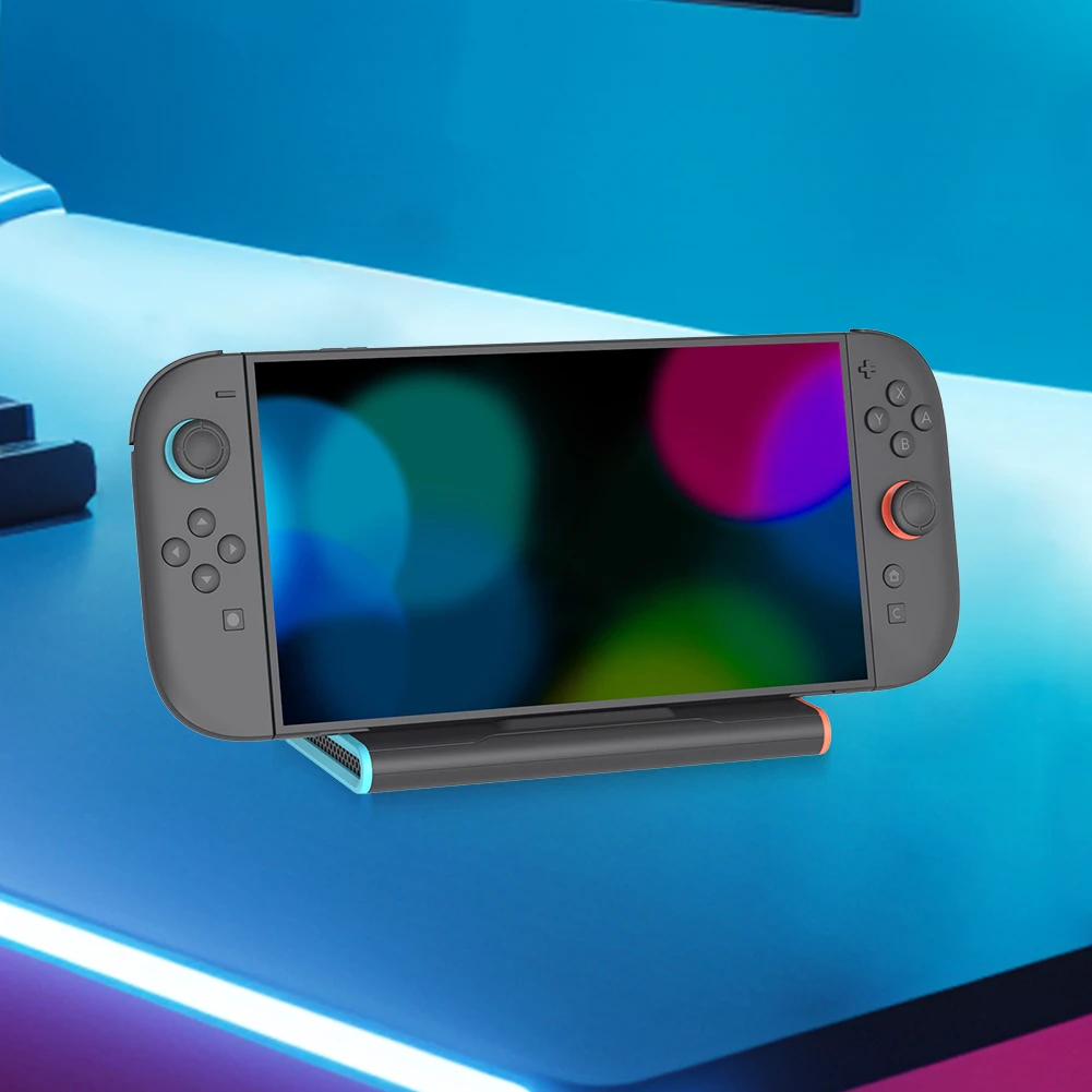 

Док-станция для телевизора для Switch 2, док-станция, совместимая с HDMI, портативная зарядная док-станция, база для Switch 2, игровые аксессуары