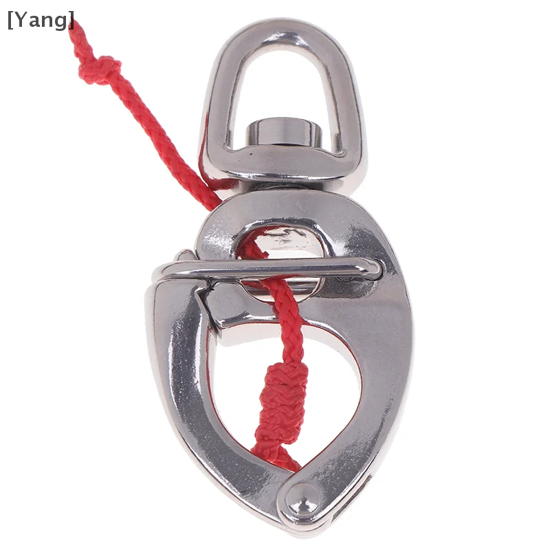 316 Stainless Steel Shackle Quick Release Boat Snap Shackle With Small Swivel Eye Yacht Truck Car Apartment Fast Eye Snap Hook