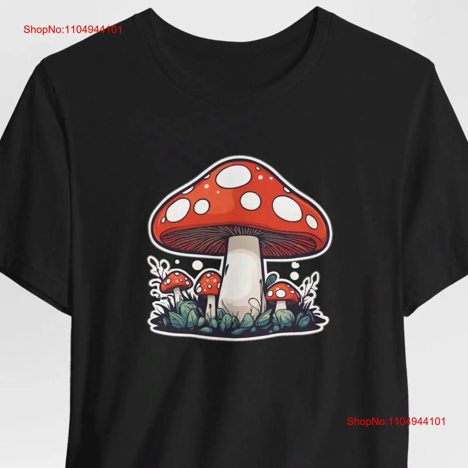 الفطر تي شيرت السماوية ماجيك النباتية سترة لطيف لها خمر غسلها امتدت قليلا الشارع الشهير أنيق مريح #1