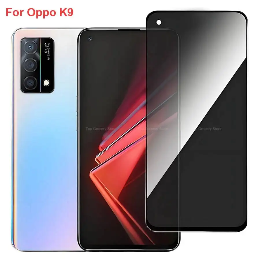 

Oppo K9 PEXM00 Anti Spy Privacy Tempered Glass Protector Compatible For Oppok9 Full Cover Screen Phone Film