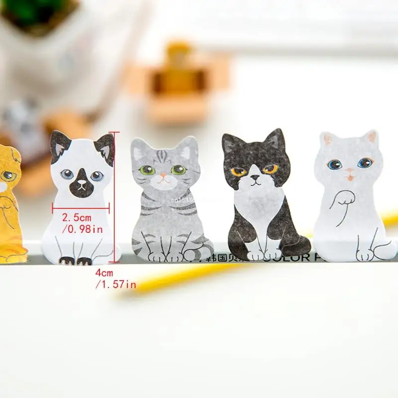 Marque-page autocollant maison mignon pour chat chien, bloc-notes autocollant en papier, marque-pages, livraison