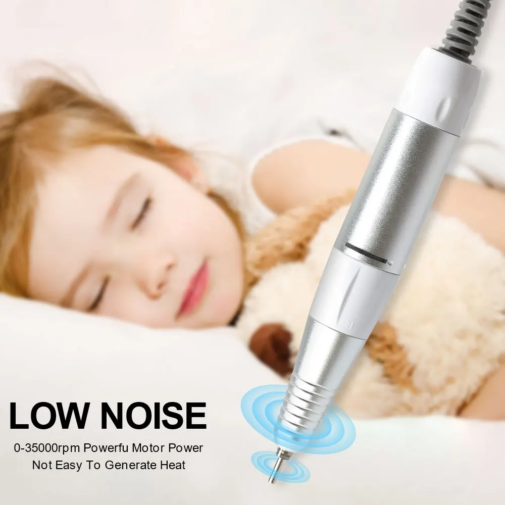 35000rpm 5Pins เครื่องเจาะเล็บไฟฟ้า Handle Handpiece Pedicure เปลี่ยนปากกาเล็บเครื่องมือความงาม ABE อุปกรณ์เสริม