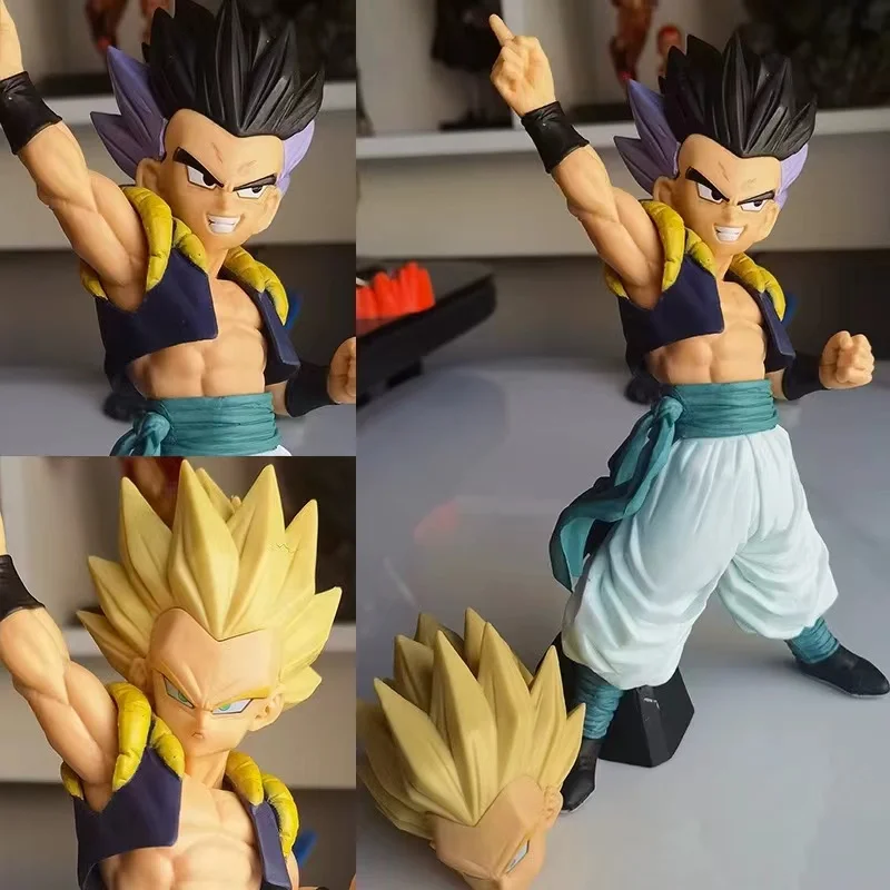 20CM Dragon Ball Z Anime Gotenks Figurine Action Figure PVC Collectible GK Statue Decorations Model Doll Toys Birthday Gifts