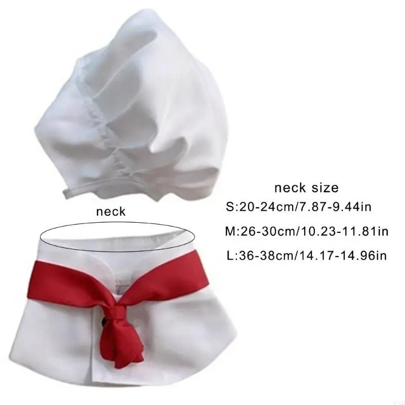 97QD CATS CHIFS HAT Suit Polyester PET CLOTING PET CULLINAL COSTUME COSTUME ALPERT ALPER PET ALPREL مناسبة للقطط والكلاب الصغيرة