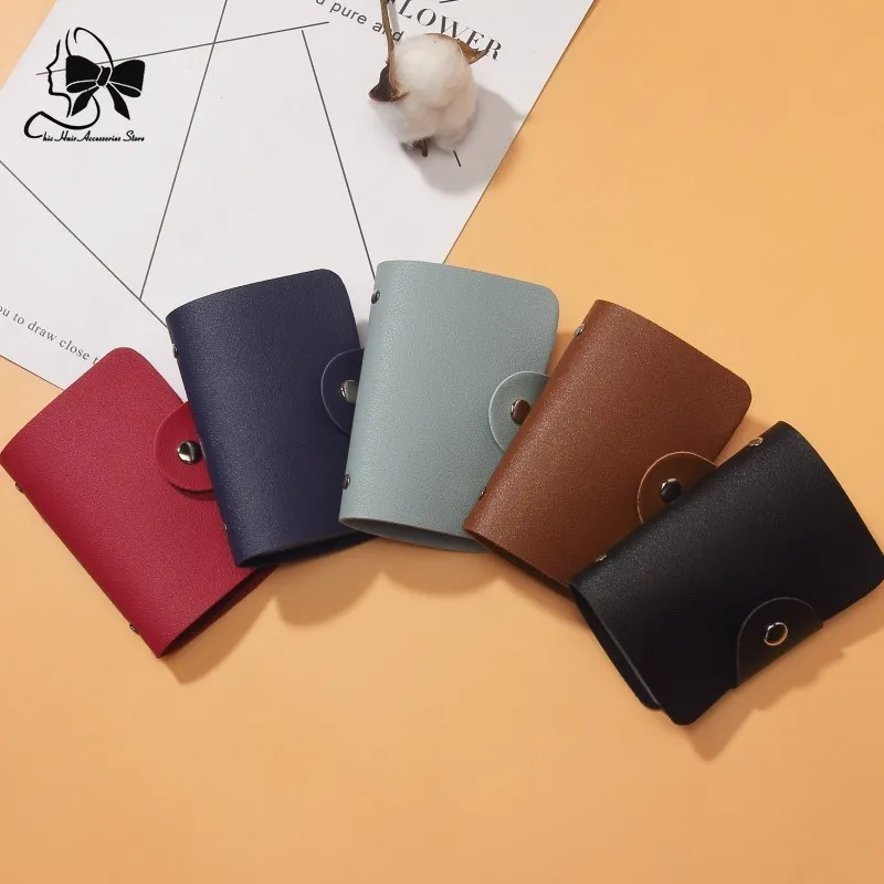 2024 New Simple Anti-magnetic Card Bag Fashion Cover Bank Card Bag Documents Wallet Men Purse Card Holder Women