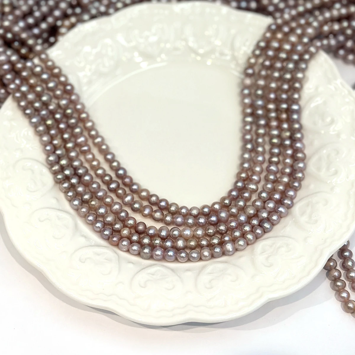 Enchanting Purple Pearl AA 4-5mm 100% Natural Freshwater Pearls Loose Beads for Jewelry Making DIY Necklaces Bracelets Accessory