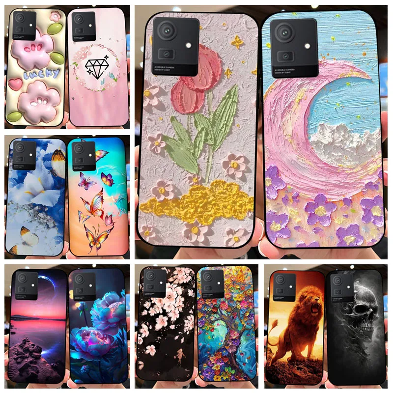 For Cubot Note 50 Phone Case Flower Soft Matte Silicone Full Protection Back Cover For Cubot Note 50 Note50 Fundas Protectors