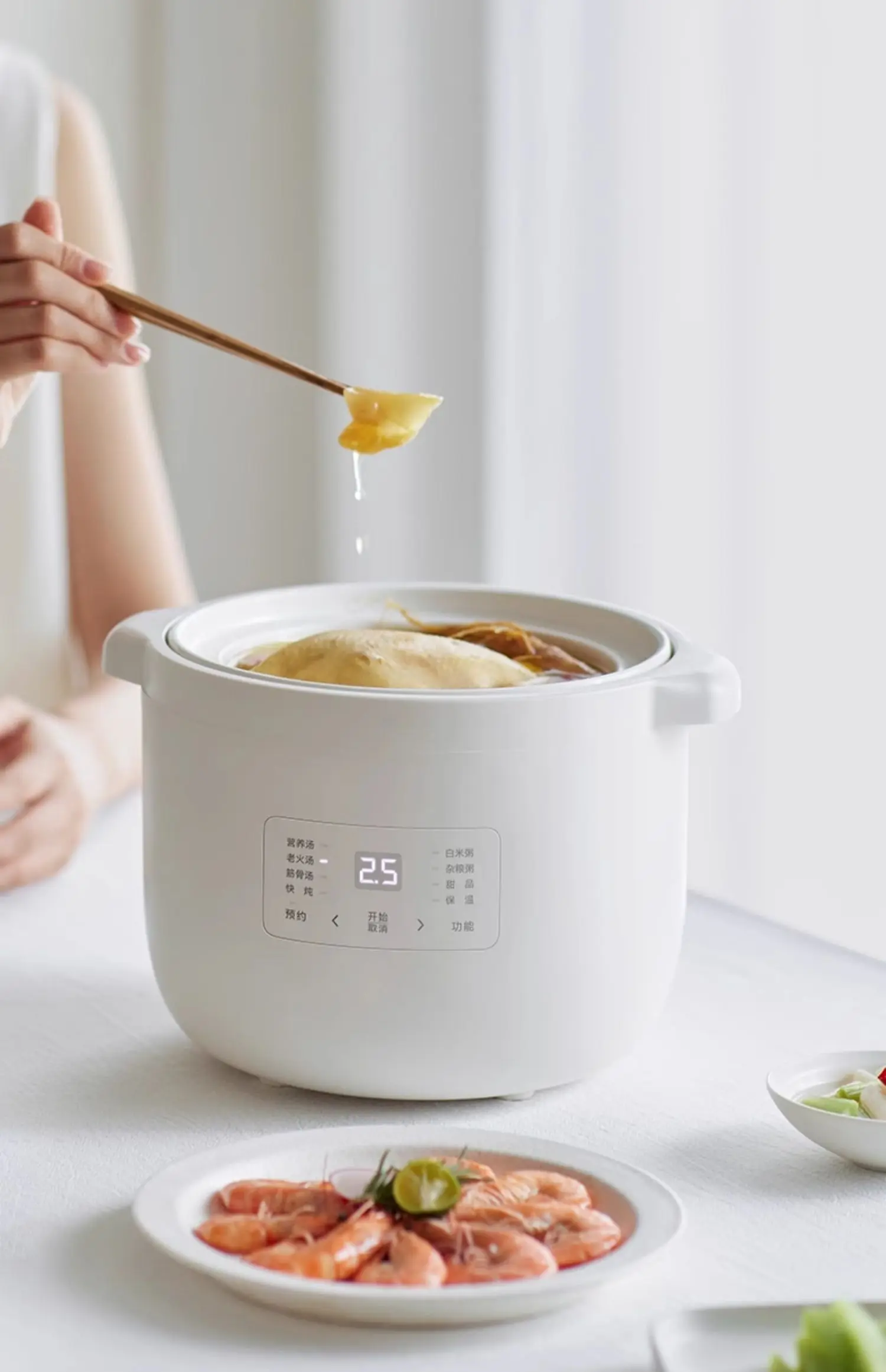 Olayks Immediate Jubilee Micro-piezoelectric Stew Cup 2.5L Household Electric Soup Automatic Stew Pot