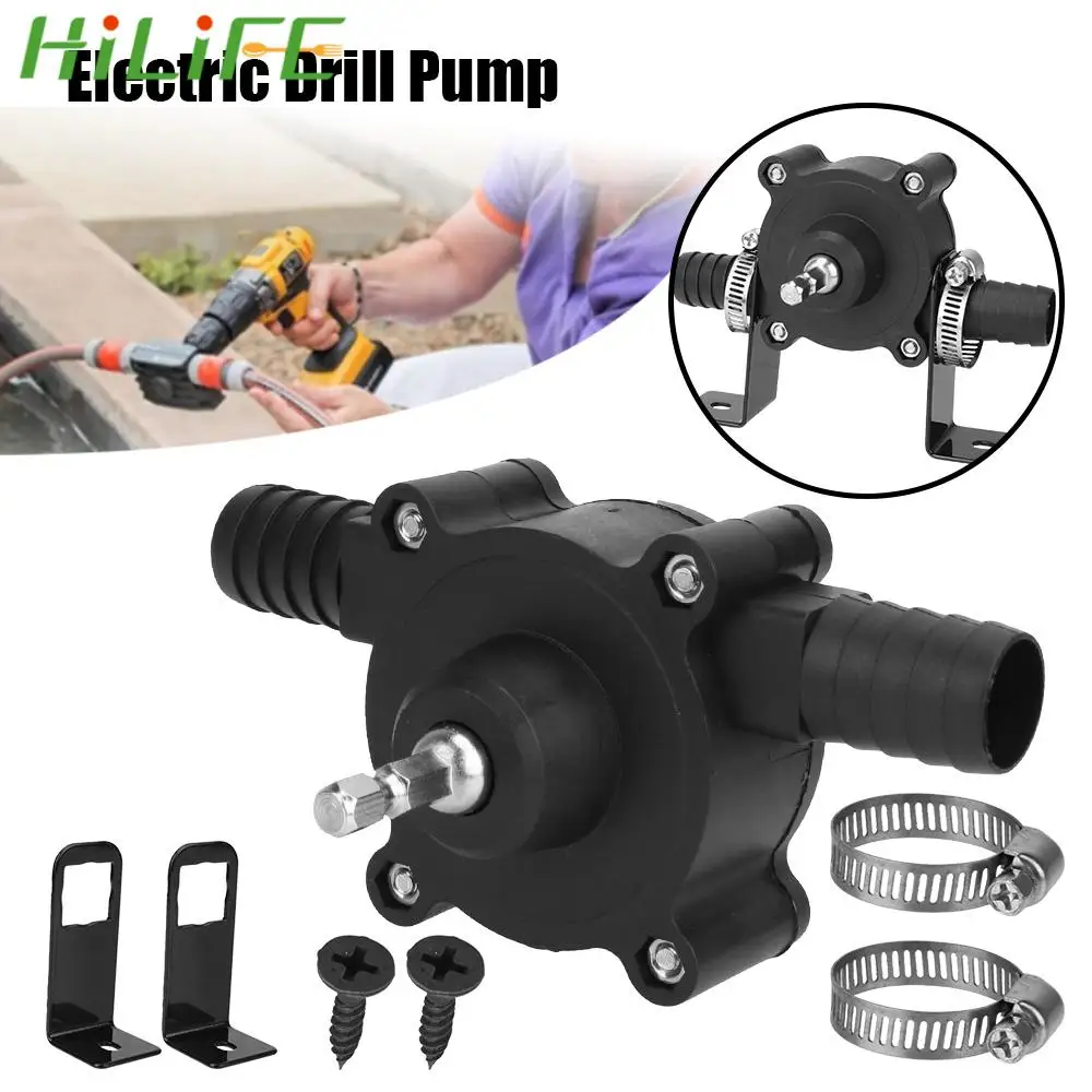 

Mini Hand Self-priming Liquid Transfer Pumps Electric Drill Pump Home Garden Outdoor Tool Portable Diesel Oil Fluid Water Pump