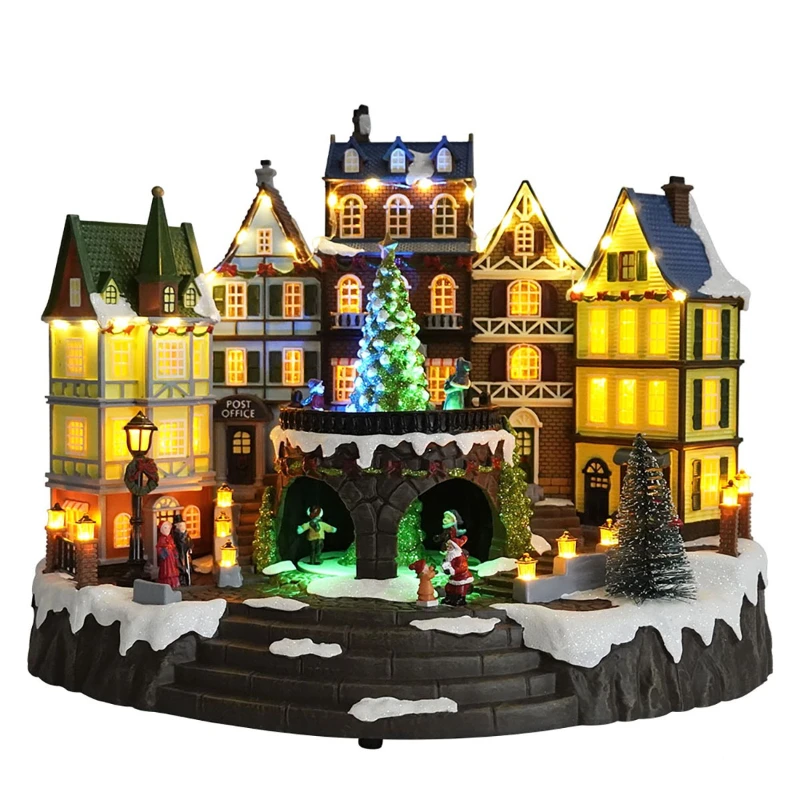 

Christmas decorations large luminous music house ornaments holiday decoration crafts European igloo