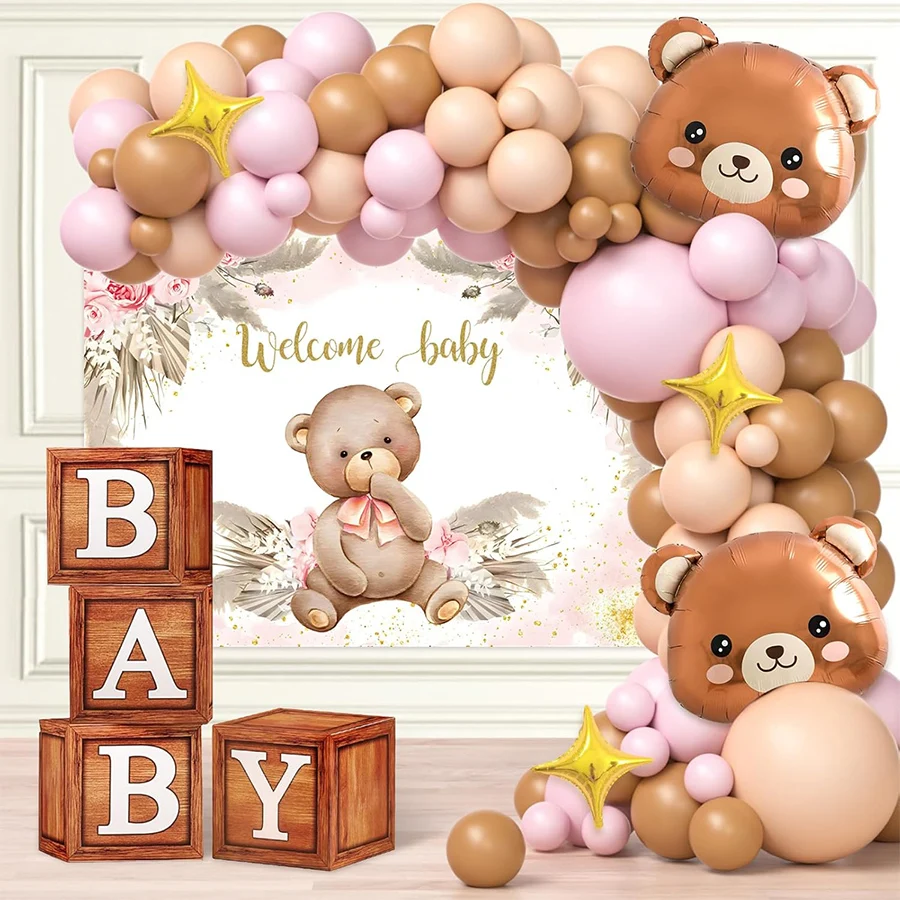 ชุดลูกโป่งสีน้ำตาล ชมพู และนู้ - Balloon Arch Kit บทวิจารณ์และราคา