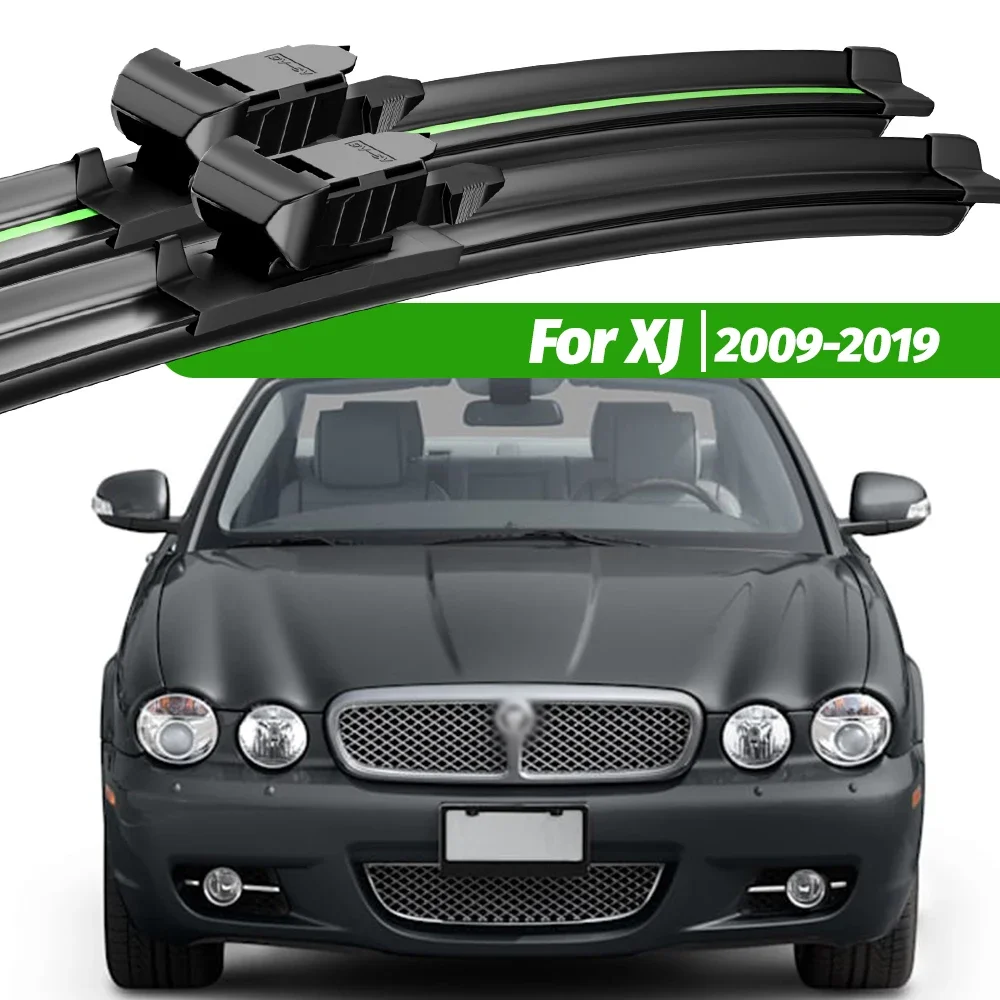 

For Jaguar XJ 2009-2019 2pcs Front Windshield Wiper Blades 2010 2011 2012 2013 2014 2015 2017 2018 Windscreen Window Accessories