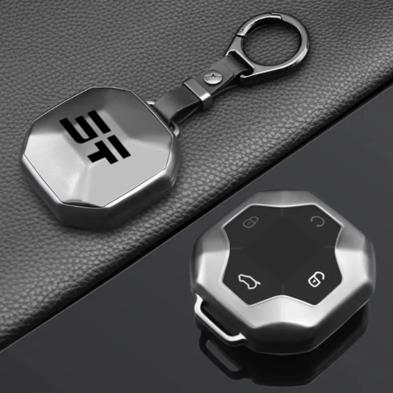 Car Key Cover Fit for Jetour Traveller T2 2023 2024 2025 Modified Matte Black Car Key Protective Shell Auto Interior Accessories