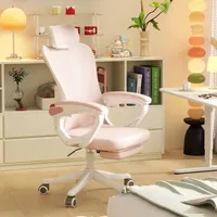 Ergonomic Recliner Office Chair Mesh Lumbar Support Computer Gaming Office Chair Recliner Vanity Silla Gamer Home Furniture