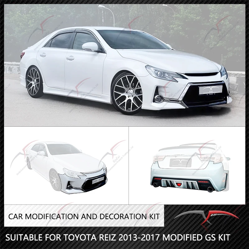 Suitable for Toyota Reiz 2013-2017 models with modified GS front bumper carbon fiber car exterior decoration accessories