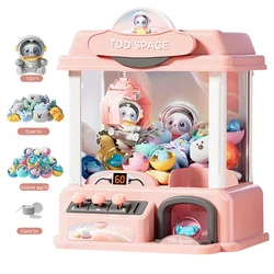 Doll Claw Machine DIY Doll Machine Kids Coin Operated Play Game Clip Doll Toys Large Claw Catch Toy Crane Machines Christma Gift