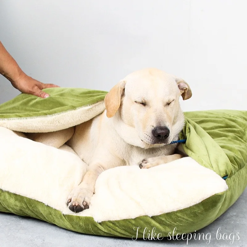 Beds and Furniture Pet Bed for Dog with Removable Cover Large Kennel Warm Dog Bag with Blanket Big Dog House Pet Accessories