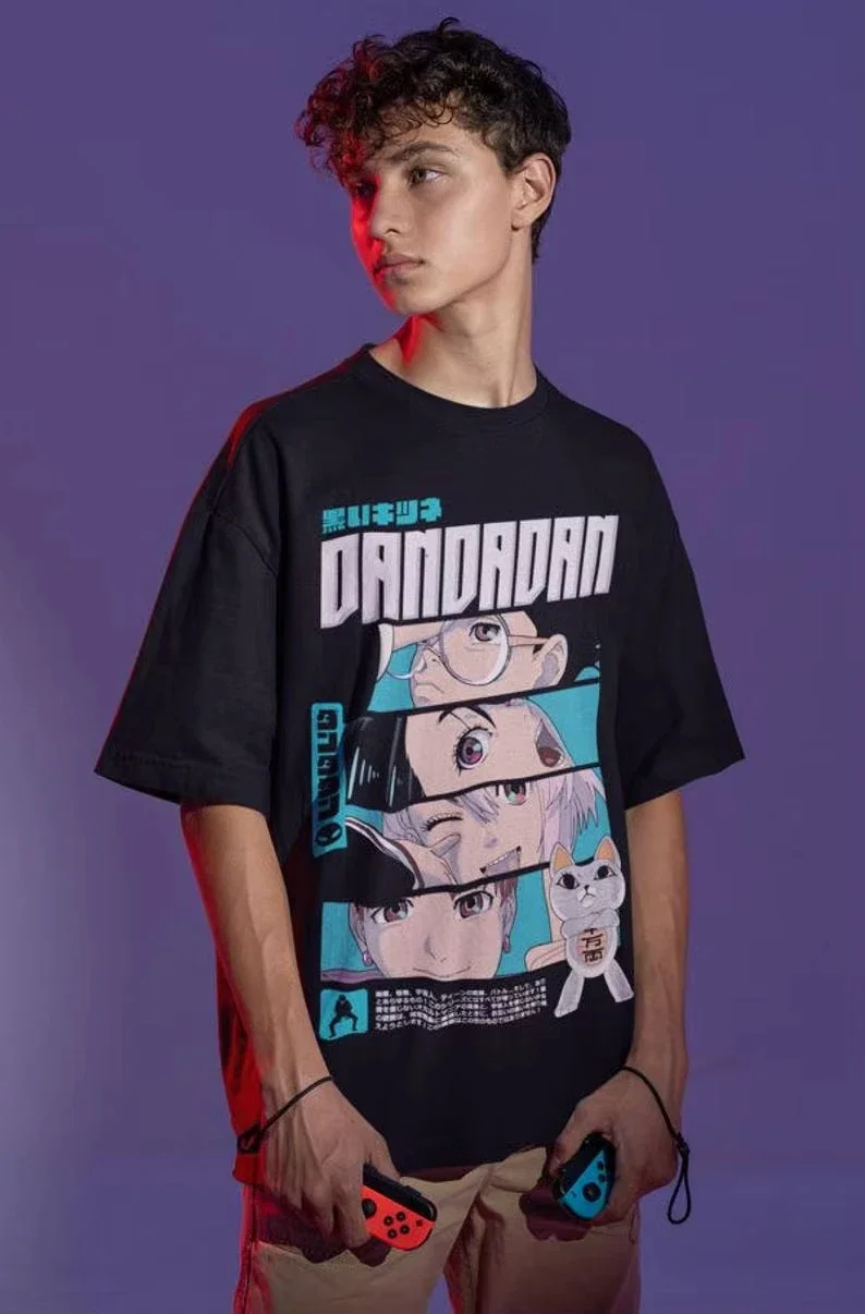 2025 kaus dandanan Unisex Harajuku katun baru Japanaise Anime Manga hadiah kemeja eksklusif semua ukuran