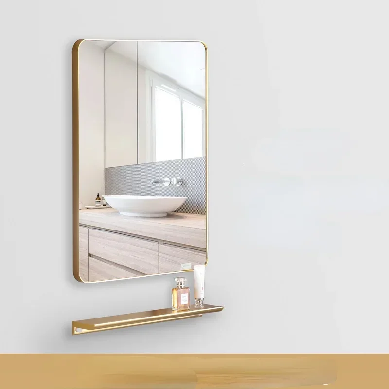 

Girls Vanity Bath Mirror Cabinet Wall Mounted Self Haircut Shaving Mirror Shower Magnifying Lustro Do Makijazu Mirrors LG50JZ