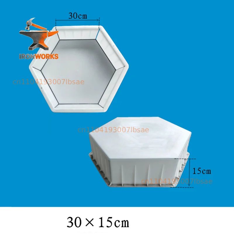 Box Grass Planting Hexagonal Flat Hexagonal Solid Highway Slope Protection Cement Mold Hexagonal Brick Plastic Mold