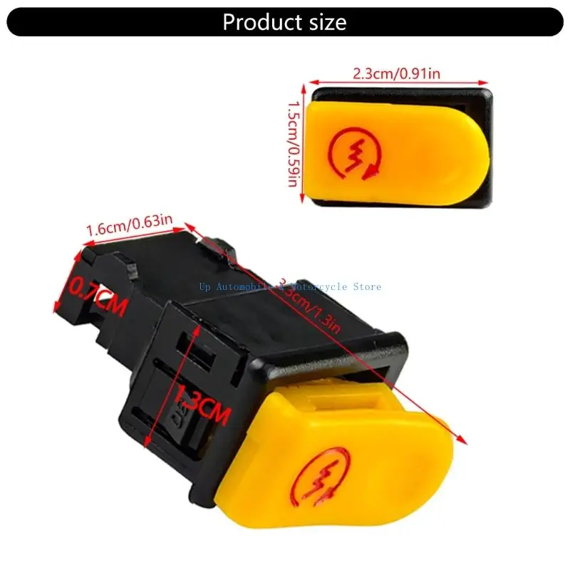 270E العالمي للدراجات النارية بدء التبديل البلاستيك البناء زر نجمة مقاومة الطقس لتجربة ركوب آمنة