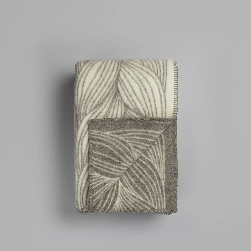 Pure wool Knitted sofa Autumn and winter Double-sided nap blanket