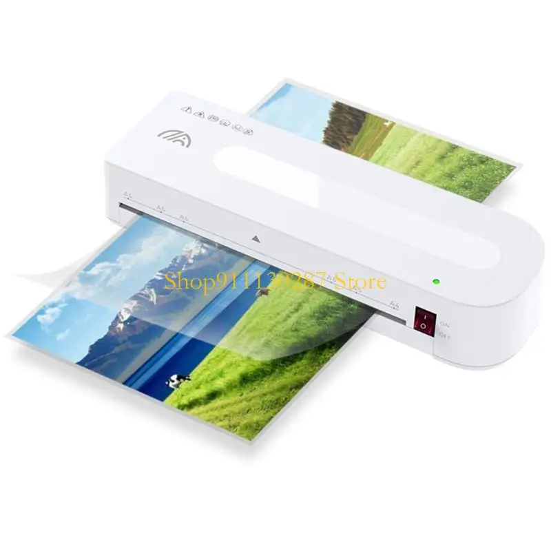 J1HC Mesin Laminator Yang Ditingkatkan Pemanasan Cepat Laminator Portabel Ringan Cocok untuk 2R 3R Rumah Kantor
