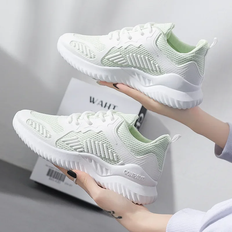 2024 Spring Trend Shoes for Women Sneakers Chunky Lace Up Casual Running Shoes Women Summer Mesh Vulcanized Shoes Zapatos Mujer