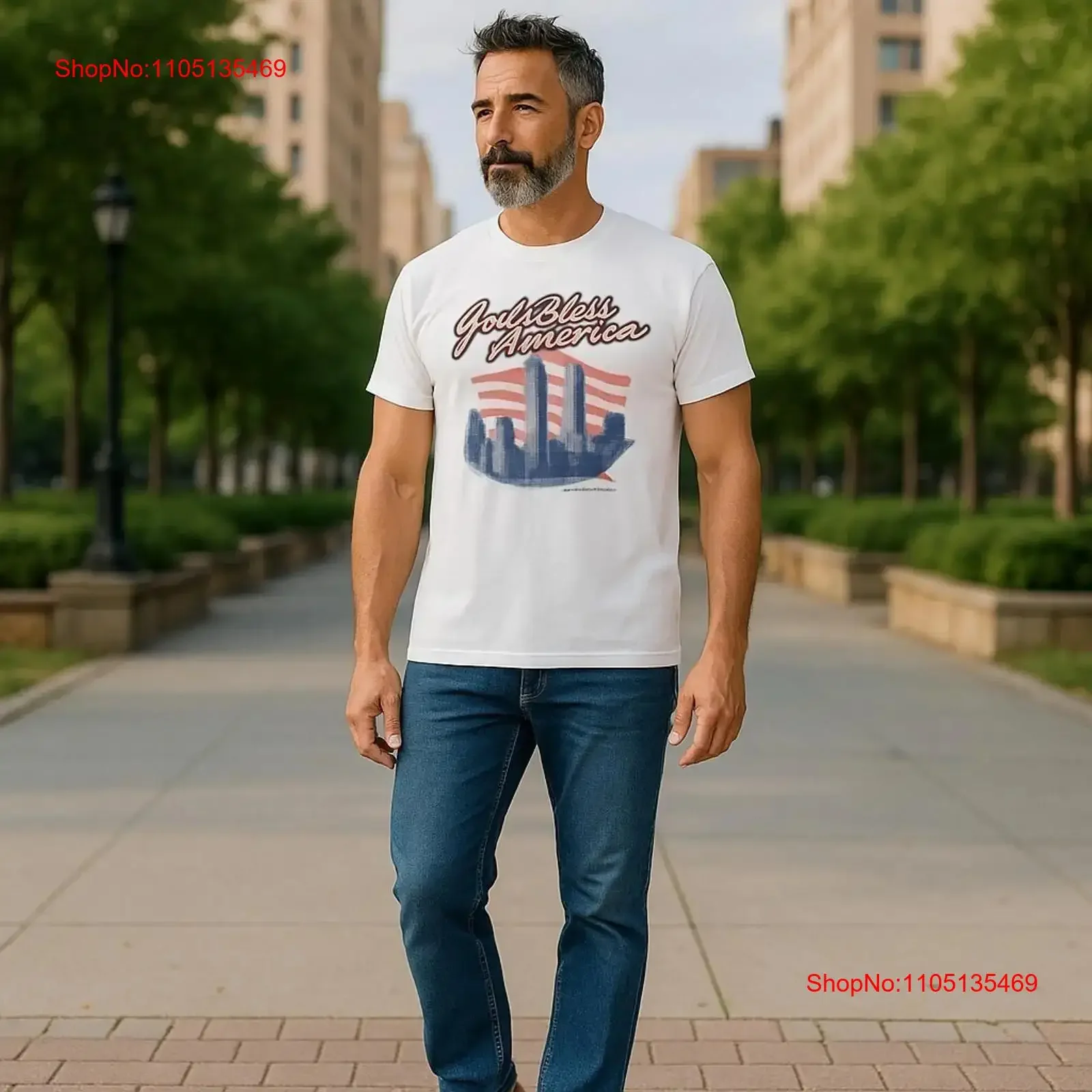 

Vintage Twin Towers T Shirt Mens X Large White American Flag 9 11 2001 Patriot Y2K vintage Washed homme Versatile Soft Stylish