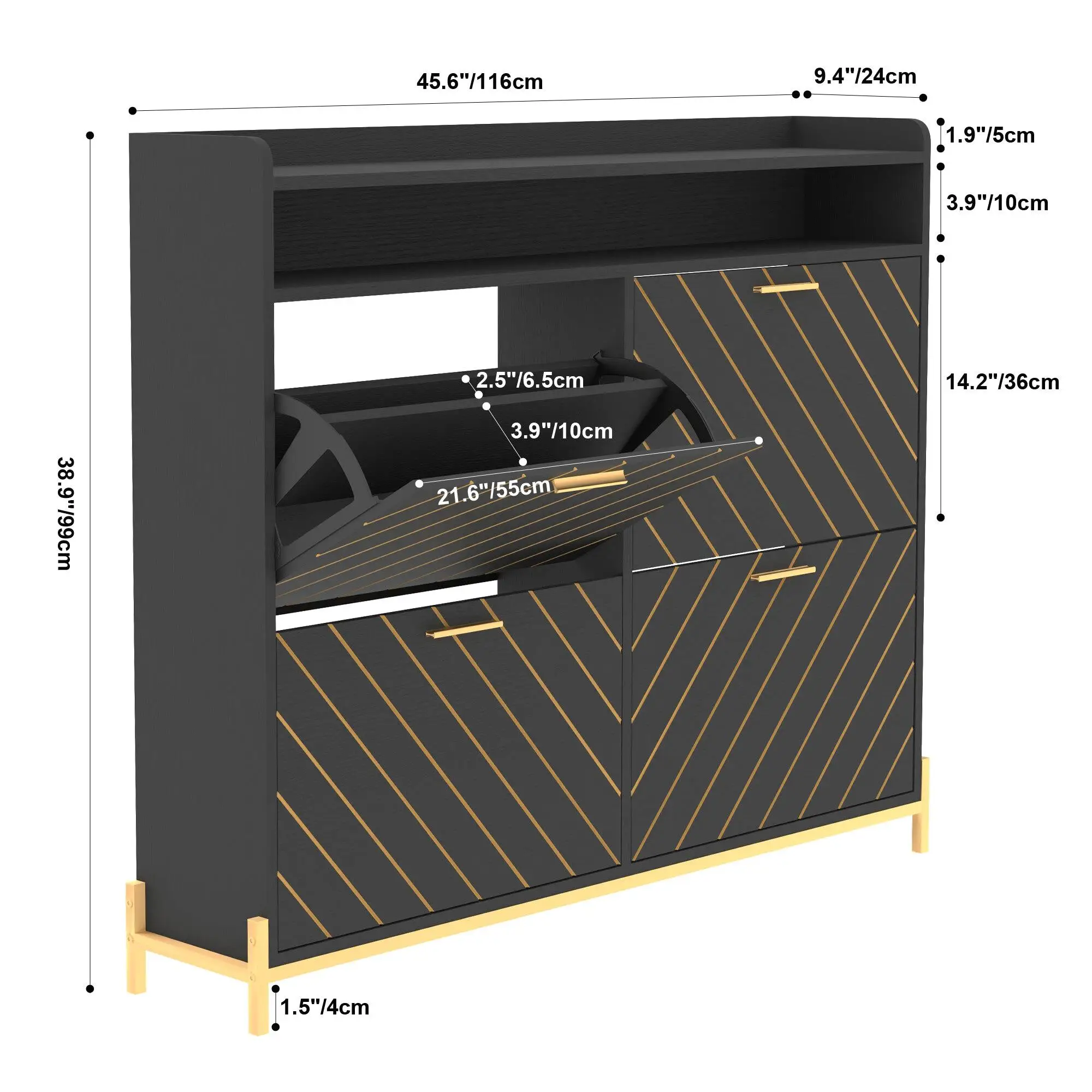 Armadietto per scarpe: elegante organizer per scarpiera per ingresso e armadio di casa